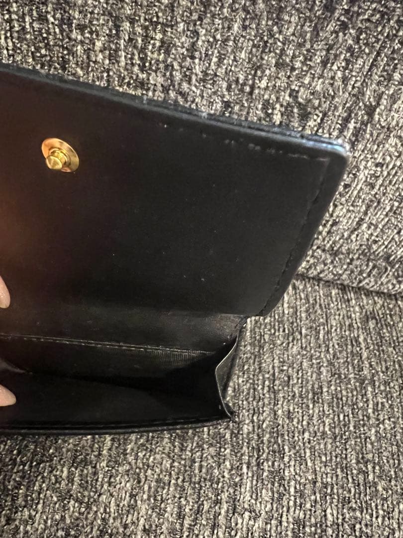 Dior キルティングレザー三つ折り財布