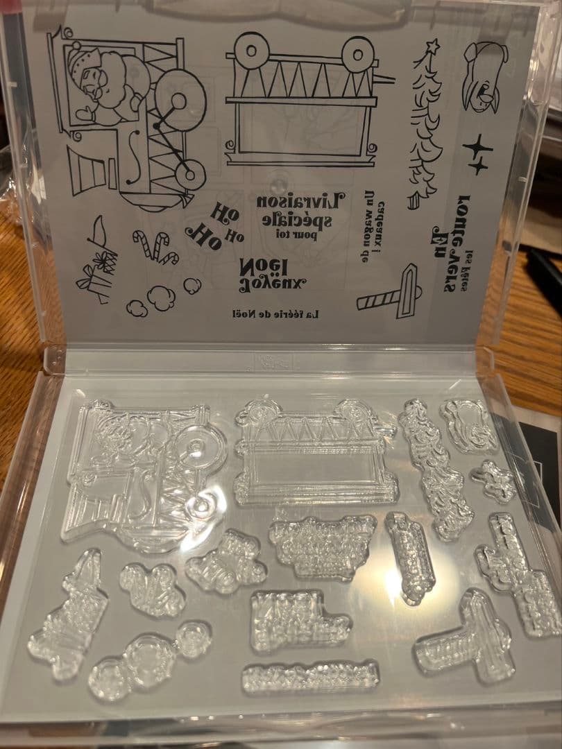 最後の１点限り♡未使用　サンタトレインスタンプ＆ダイ　スタンピンアップ