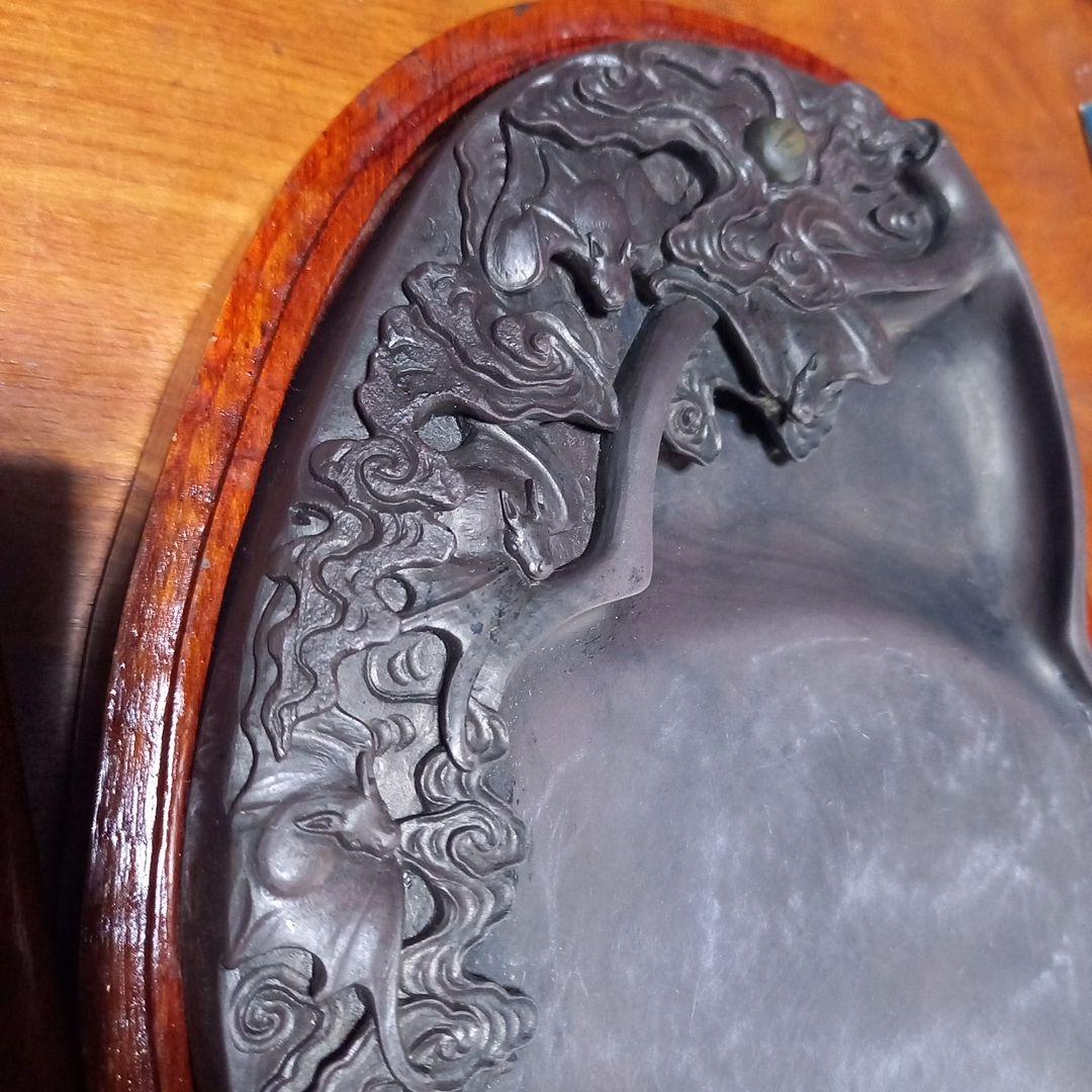 中国　硯　　書道　水墨画　　古物　希少　大きめ