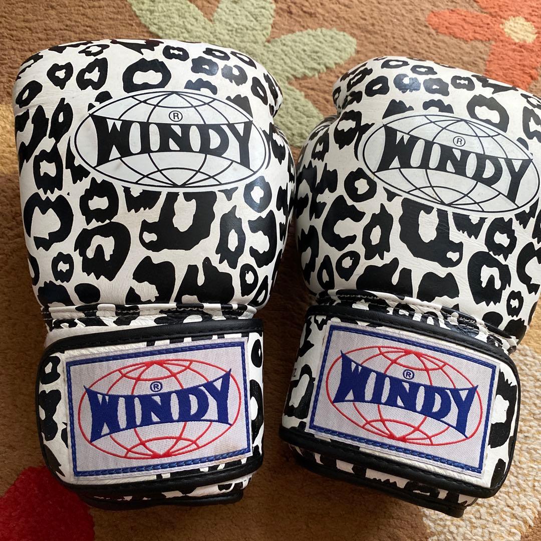 ウィンディ　グローブ　ヒョウ柄　14oz