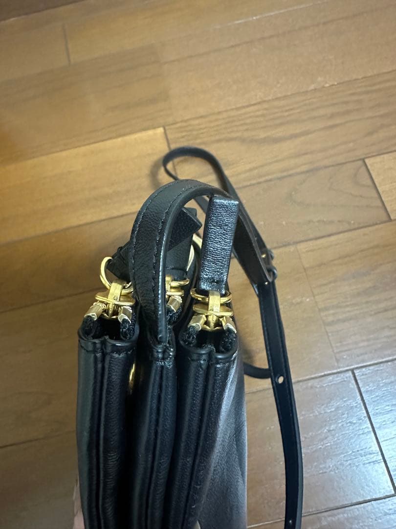 pookie CELINE セリーヌ トリオ ショルダーバッグ ブラック