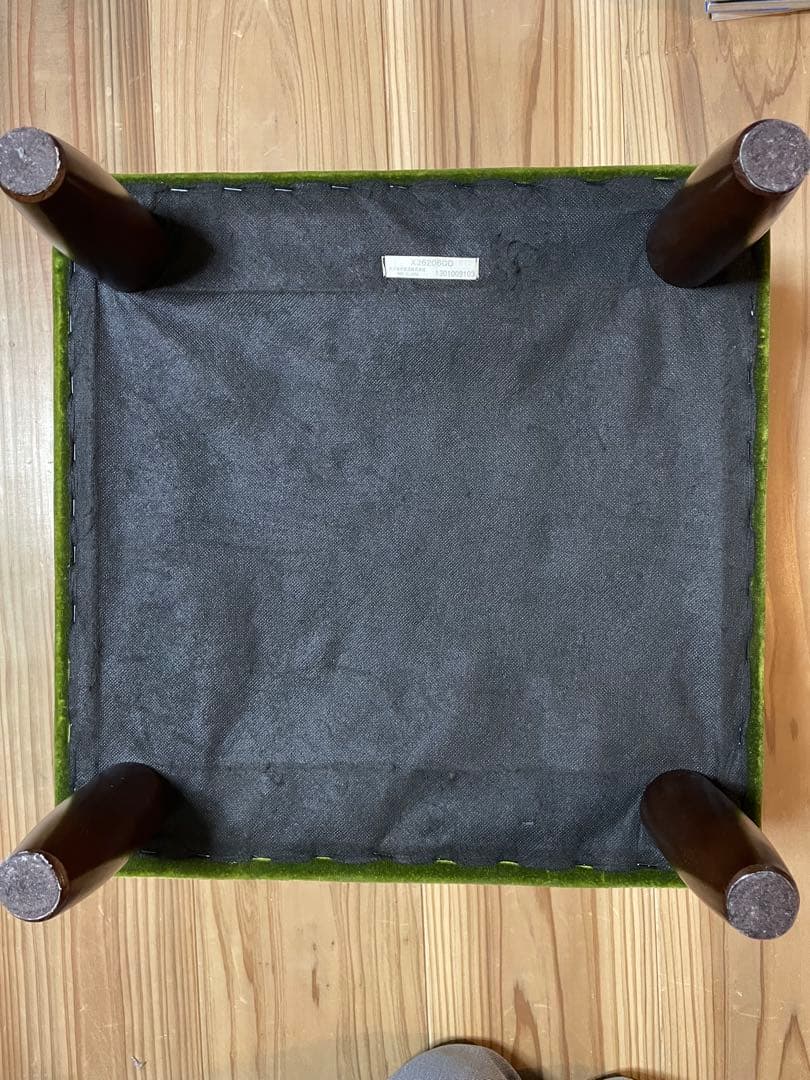 最終値下げ　カリモク60 オットマン モケットグリーン　ミッドセンチュリー