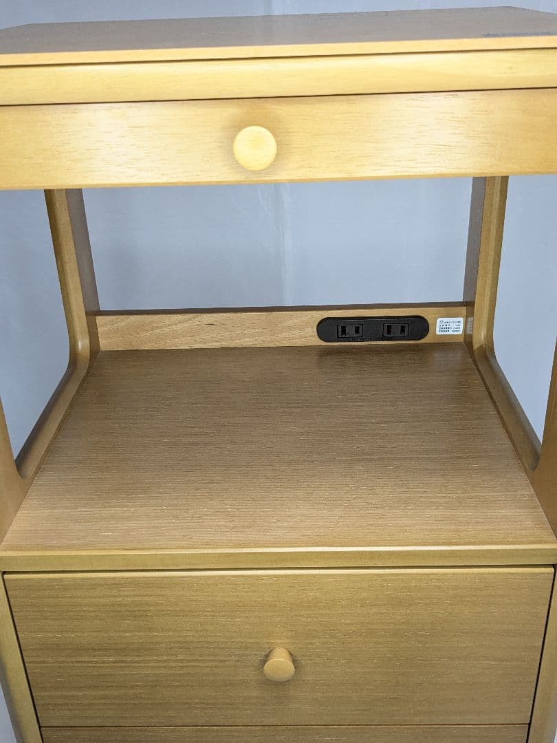 美品 カリモク Karimoku 電話台 FAX台 花台 キャビネット レンジ台