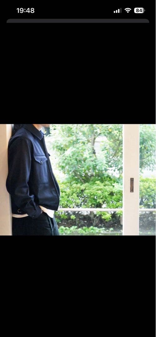 comoli フラノZIPブルゾン ウール