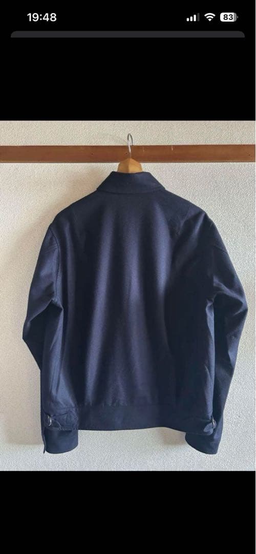 comoli フラノZIPブルゾン ウール