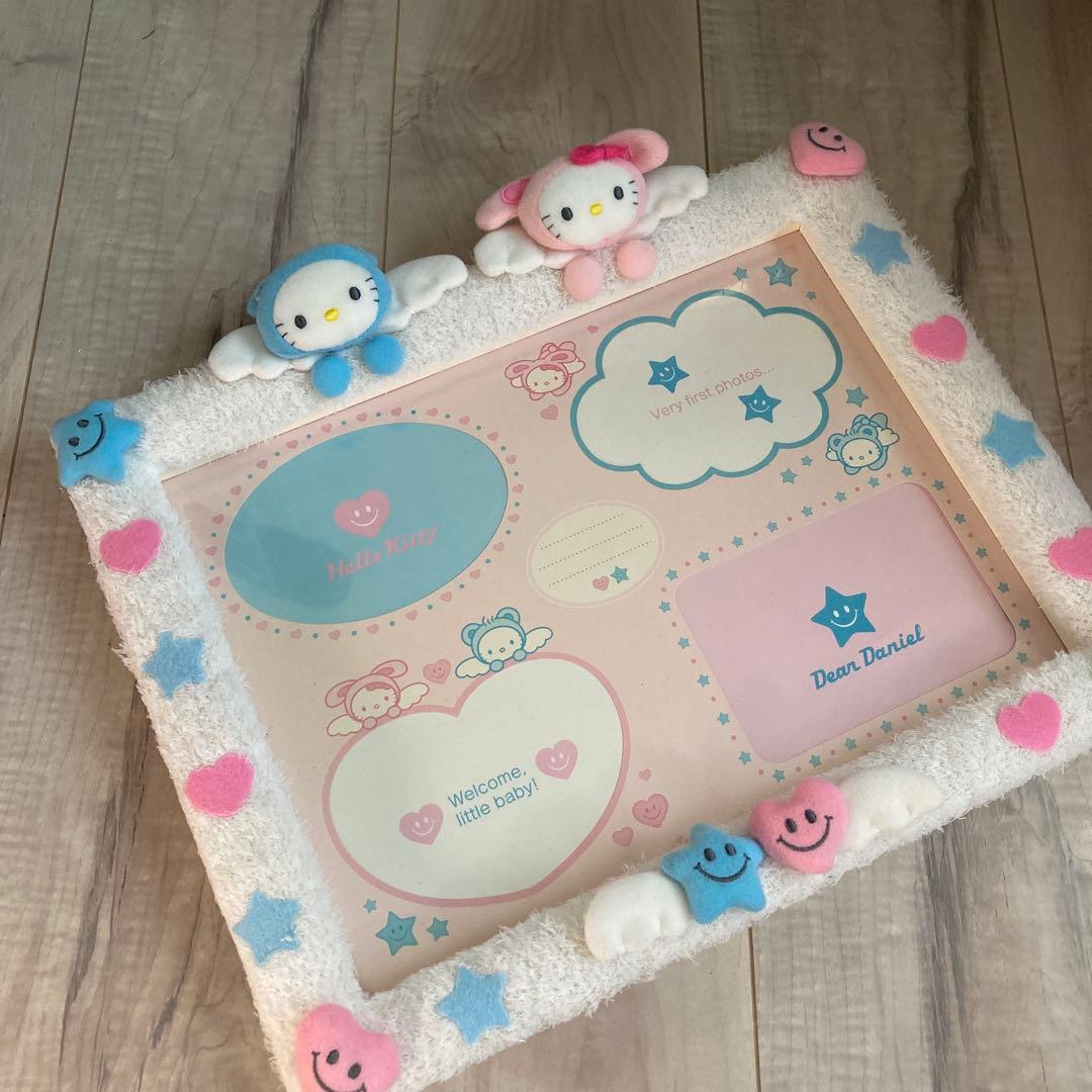 ハローキティベビーフォトフレーム◯レトロ希少　2002年製　ウェルカムベビー