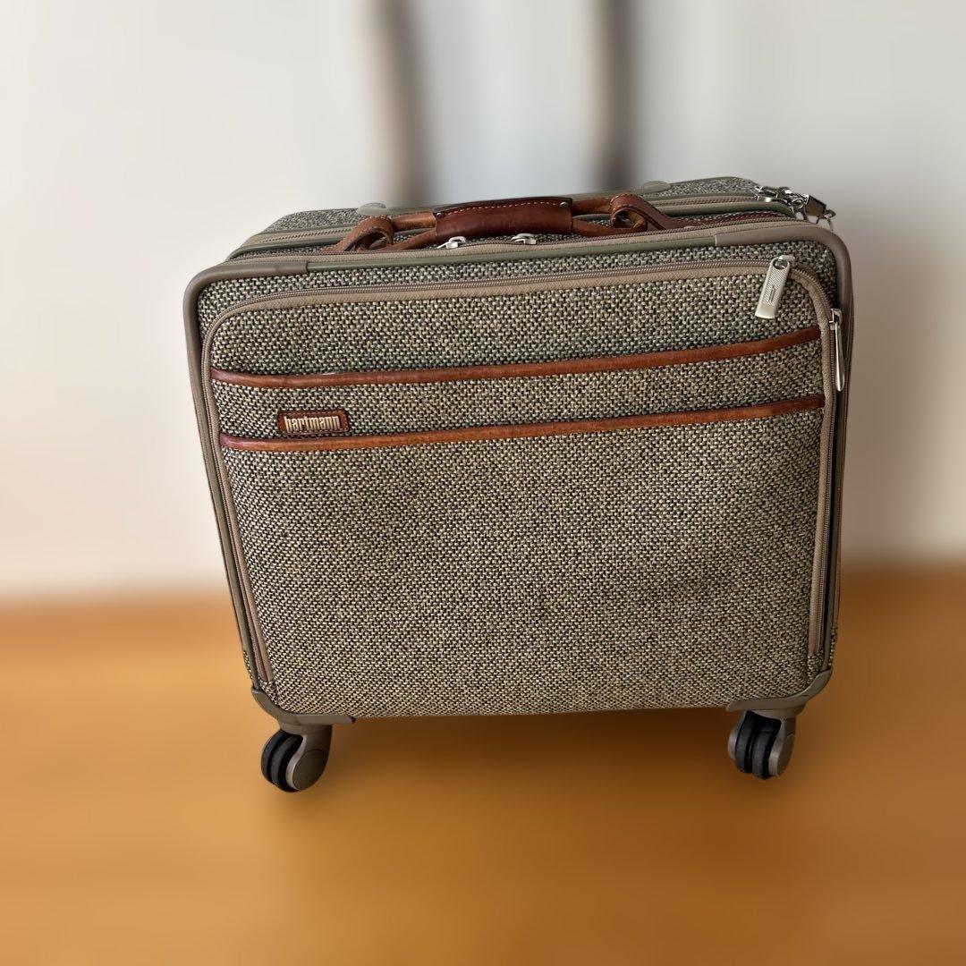 ハートマン　キャリーバック　ツイード機内持ち込みサイズ　レア　美品