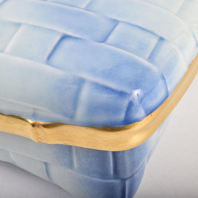 茶道具　京焼　平安　小川武雄作　梅椿文　食籠　共布共箱　V　R8955