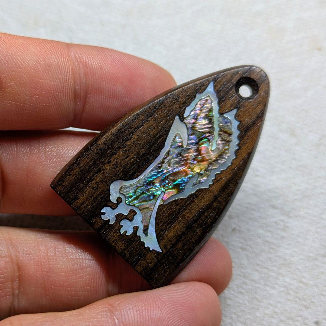 PRS　ローズ製　フレームドイーグル トラスロッドカバー　RENSUOIM