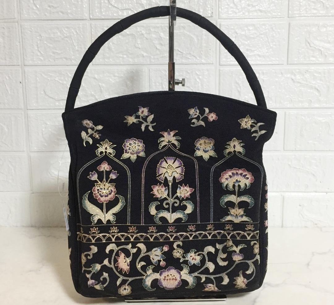 no28058 OKAJIMA 岡重 定価10万以上 高級和装 ハンドバッグ