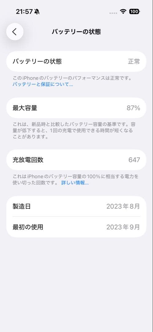Apple iPhone 15Pro ホワイトチタニウム 128GB
