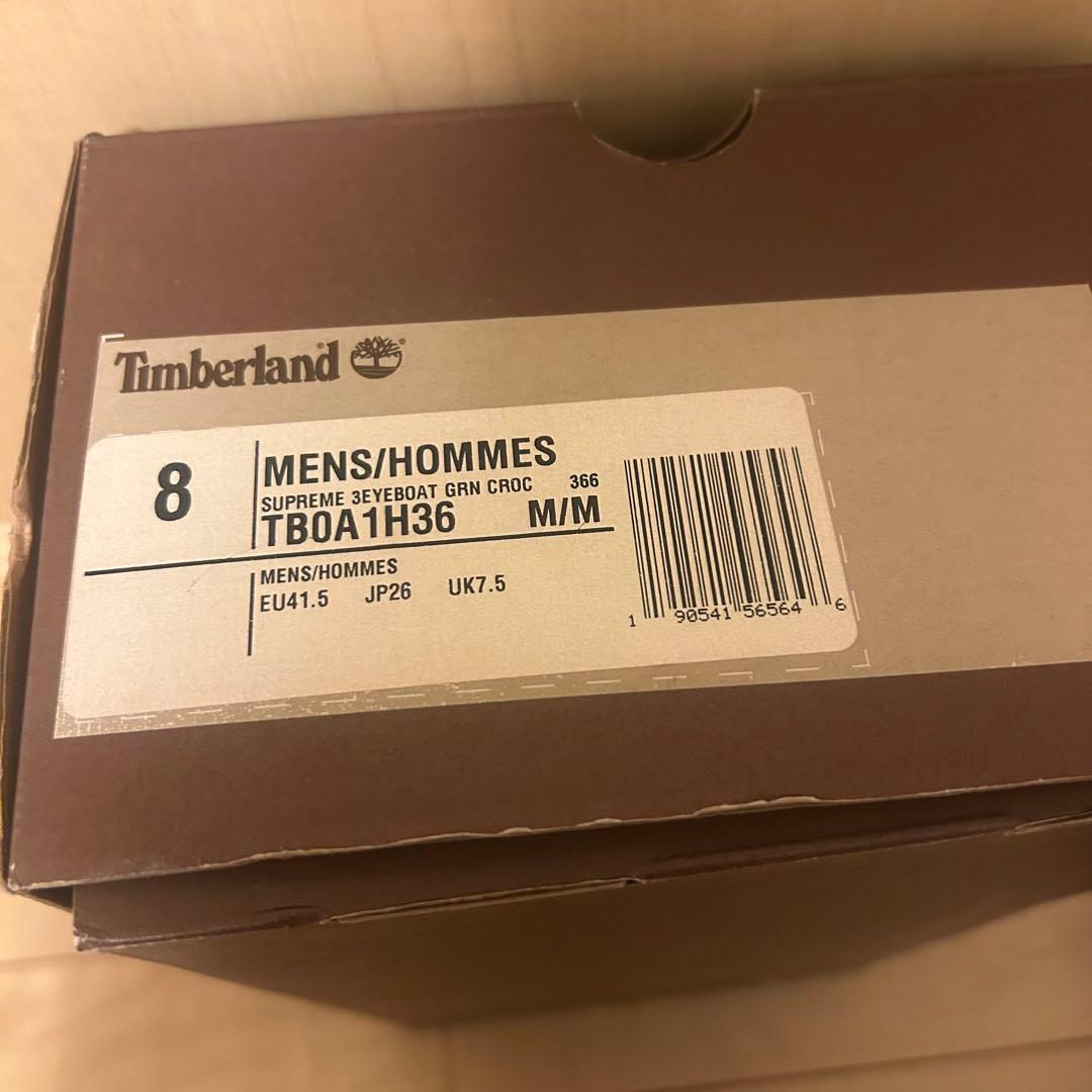 靴 Supreme Timberland 3-Eye Classic Lug 8m