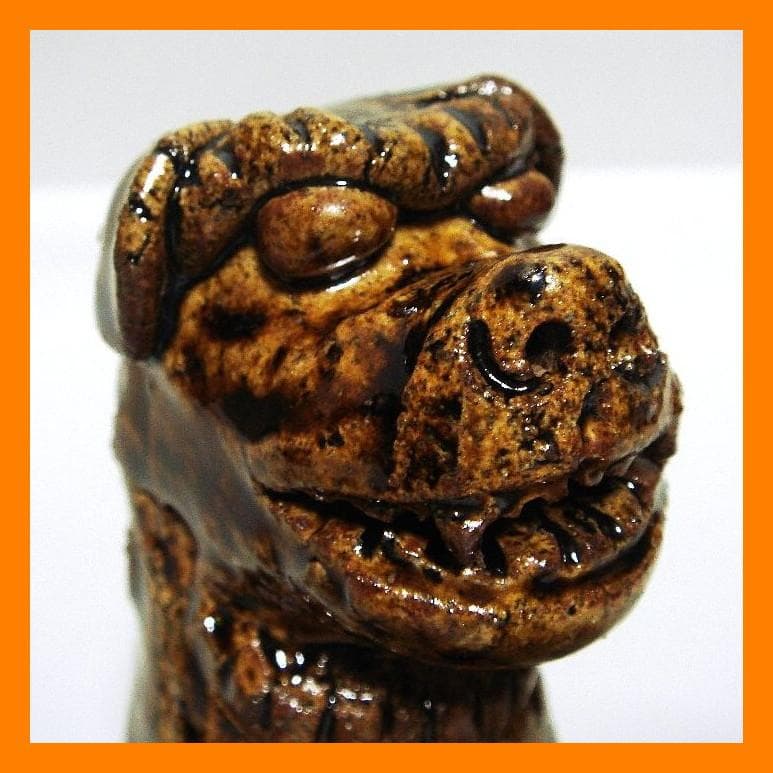 915『獅子狛犬 阿吽一対』　/骨董品 古美術 古道具 アンティーク