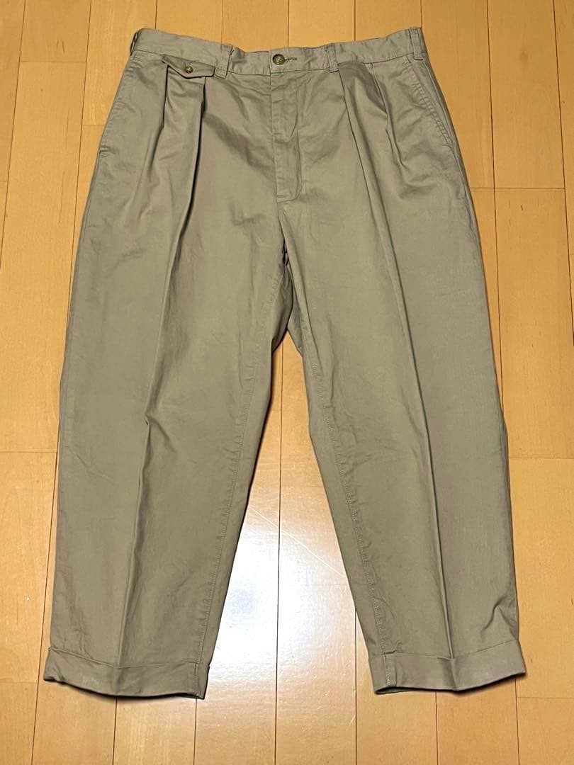 超メルカリ市！値下げ！激安！【百名品】BEAMS PLUS 2プリーツ チノ