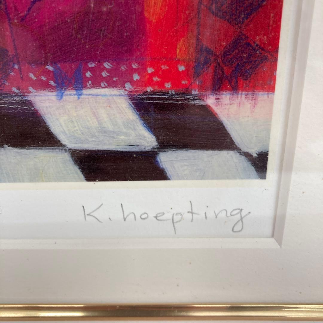 カレン ホイプティング お外大好き ジクレー デジタル版画 額縁付き