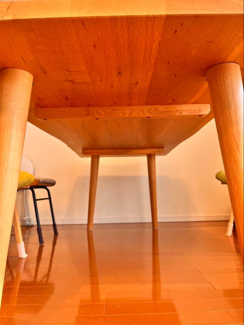 【10月24日最終掲載】一枚板風　自然曲線ダイニングテーブル