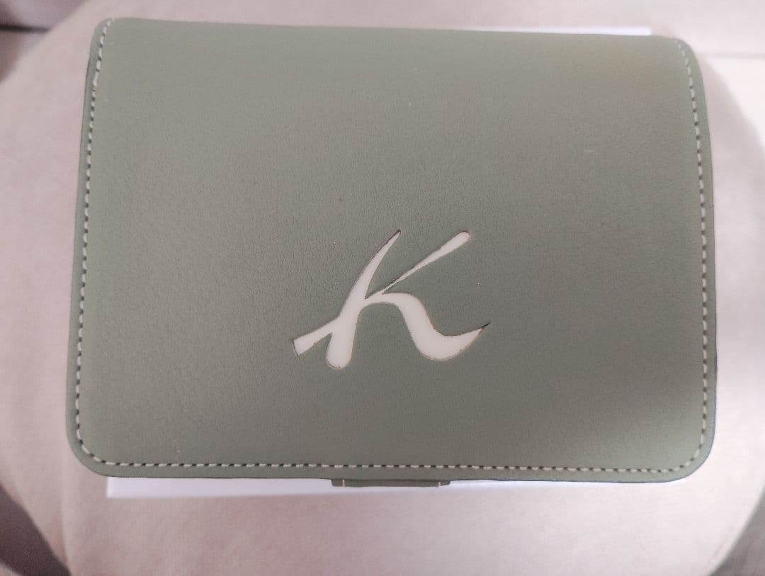 処分したいのでお値引きします！Kitamura 二つ折り財布 グリーン