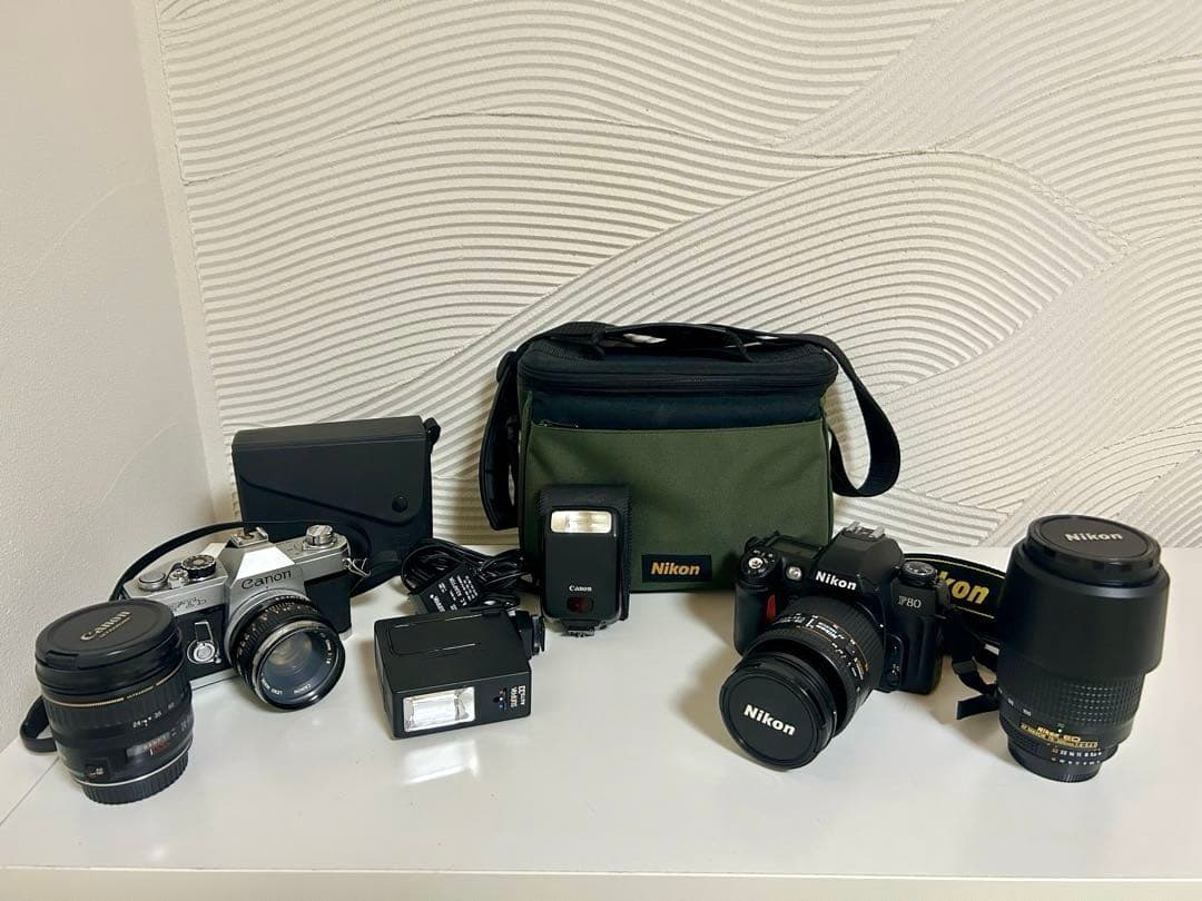 Canon / Nikon 一眼レフカメラ、レンズ 、フラッシュ セット