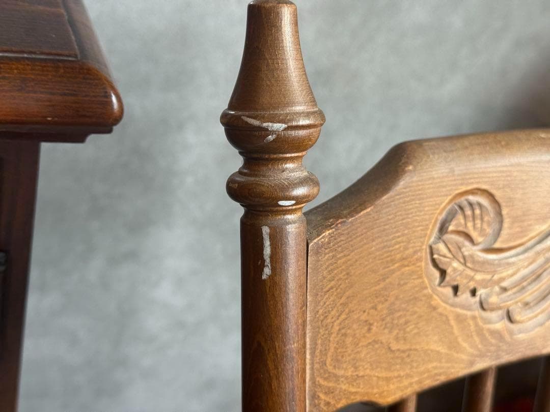 希少　太平WINDS アンティーク　ロッキングチェア　ヴィンテージ　木彫　nZ