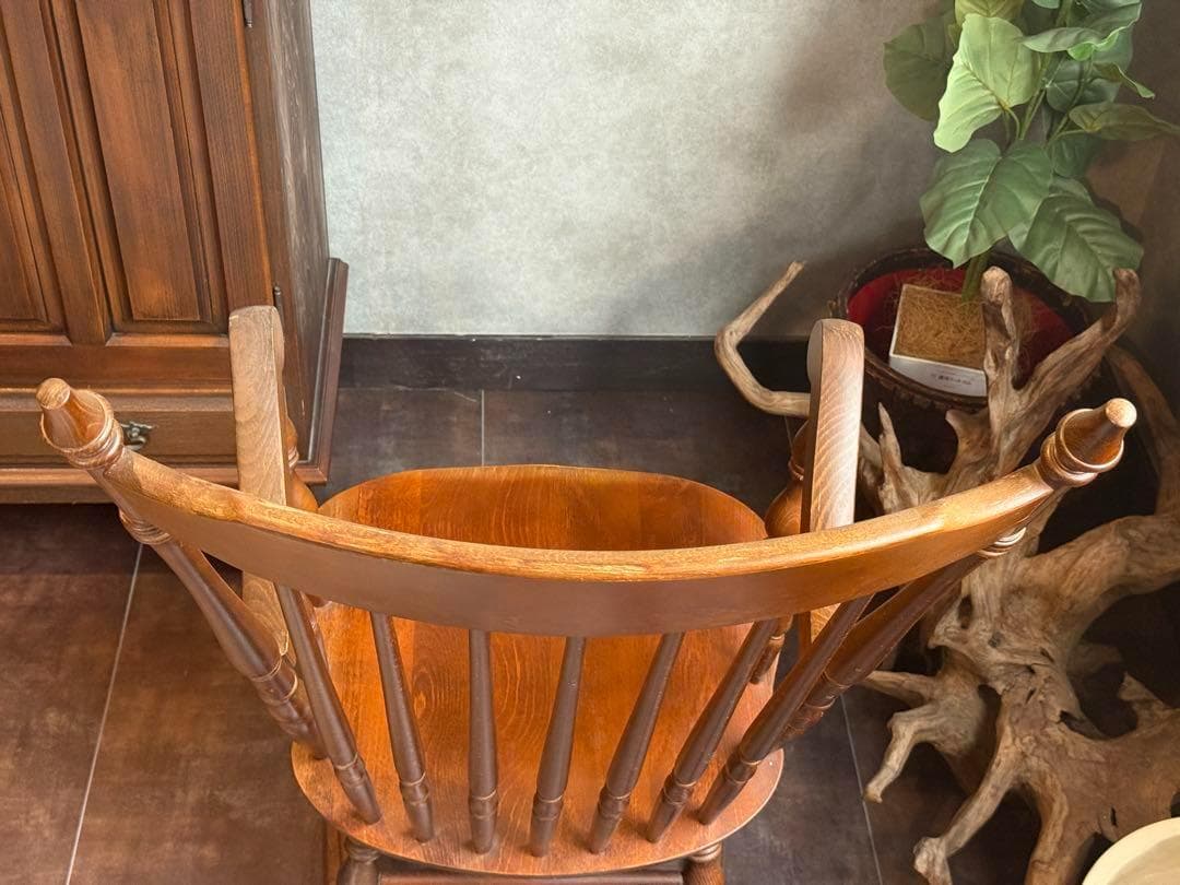 希少　太平WINDS アンティーク　ロッキングチェア　ヴィンテージ　木彫　nZ