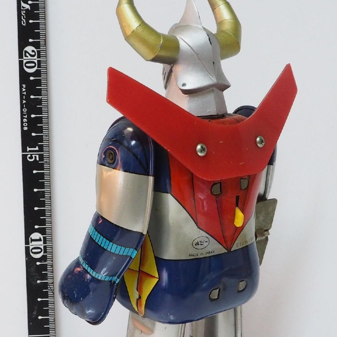 ポピー【ガイキング 動作確認済】ブリキ ゼンマイ歩行ロボットTIN TOY 中古