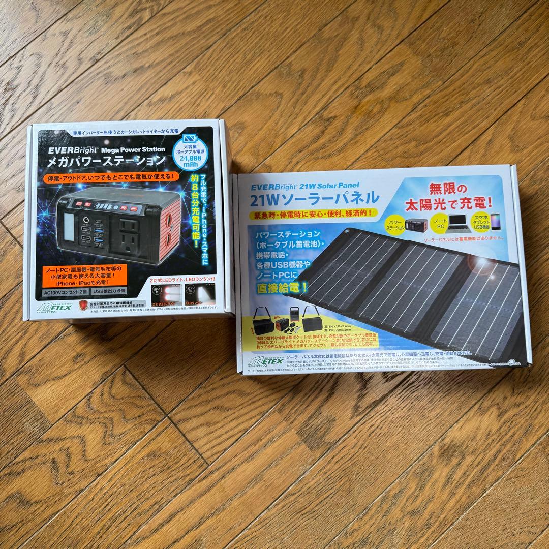 エバーブライト　メガパワーステーション・ソーラーパネル　メガパネ　21W
