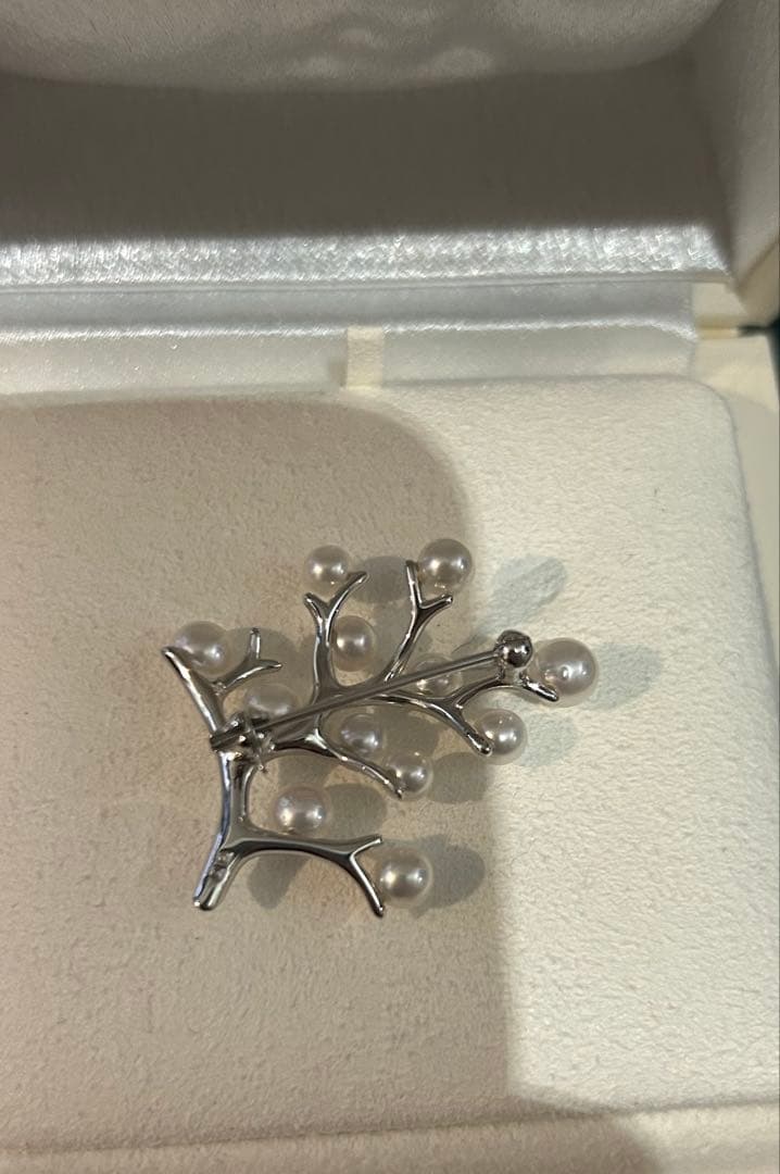 最終価格MIKIMOTO ミキモトブローチ 幸福の木 Kofuku no ki