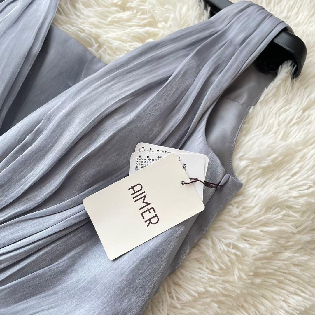 【新品未使用】AIMER アンティークサテンロングドレス ステージドレス