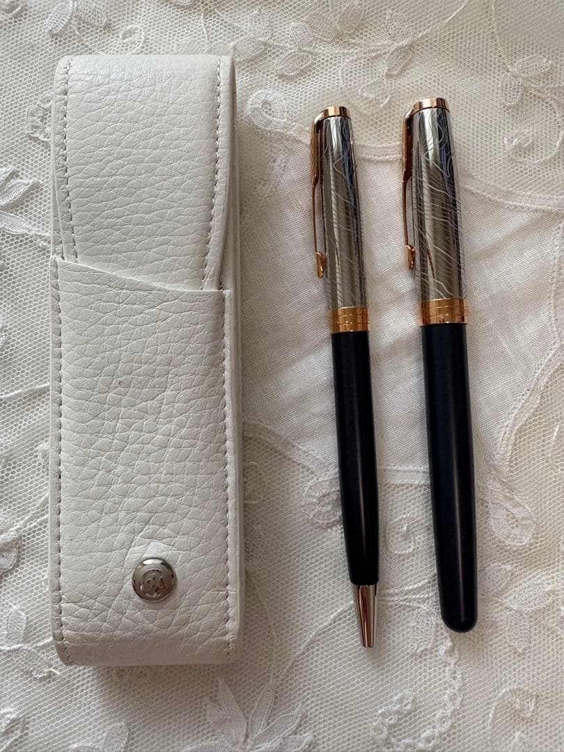 パーカーソネットフジPGT万年筆ボールペンセット⭐︎カランダッシュレマンケース