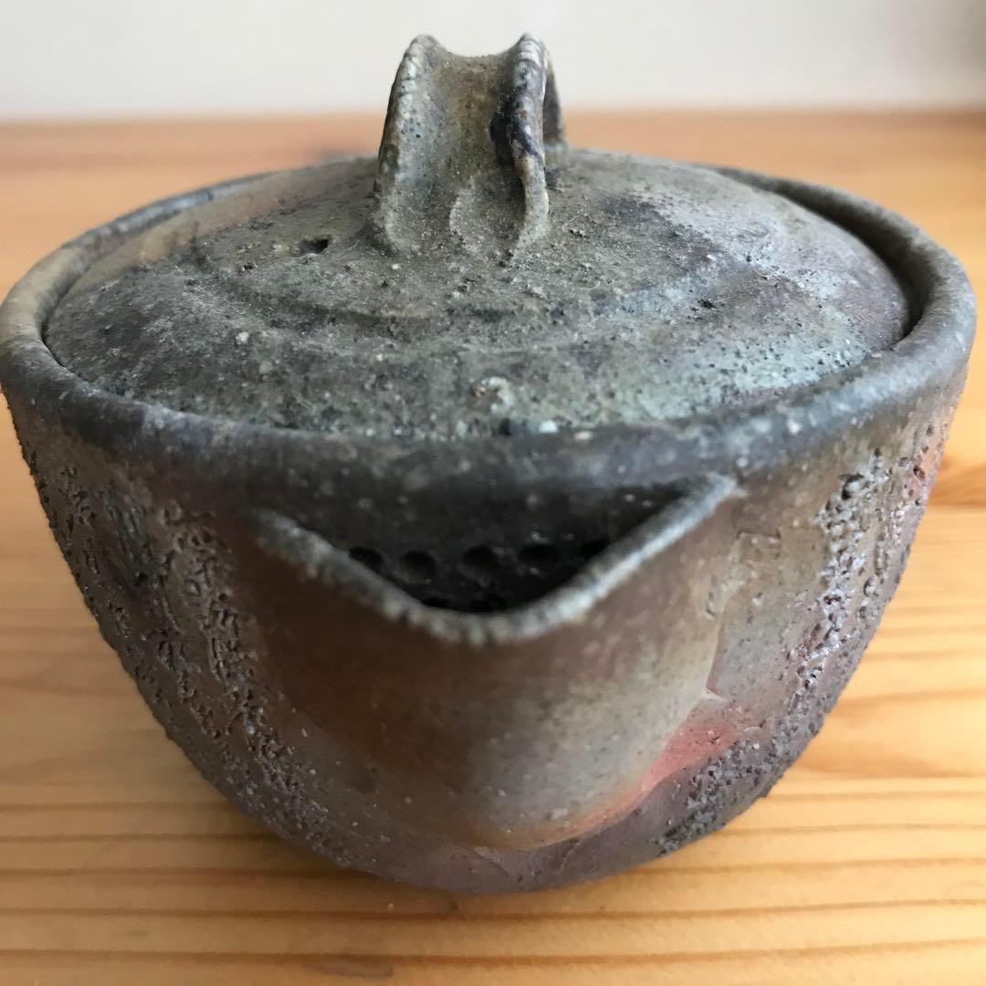 備前焼　西坂剛（春水）般若心経 宝瓶