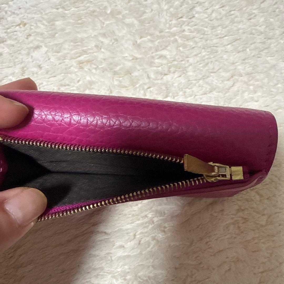 Mulberry パープル 三つ折り財布