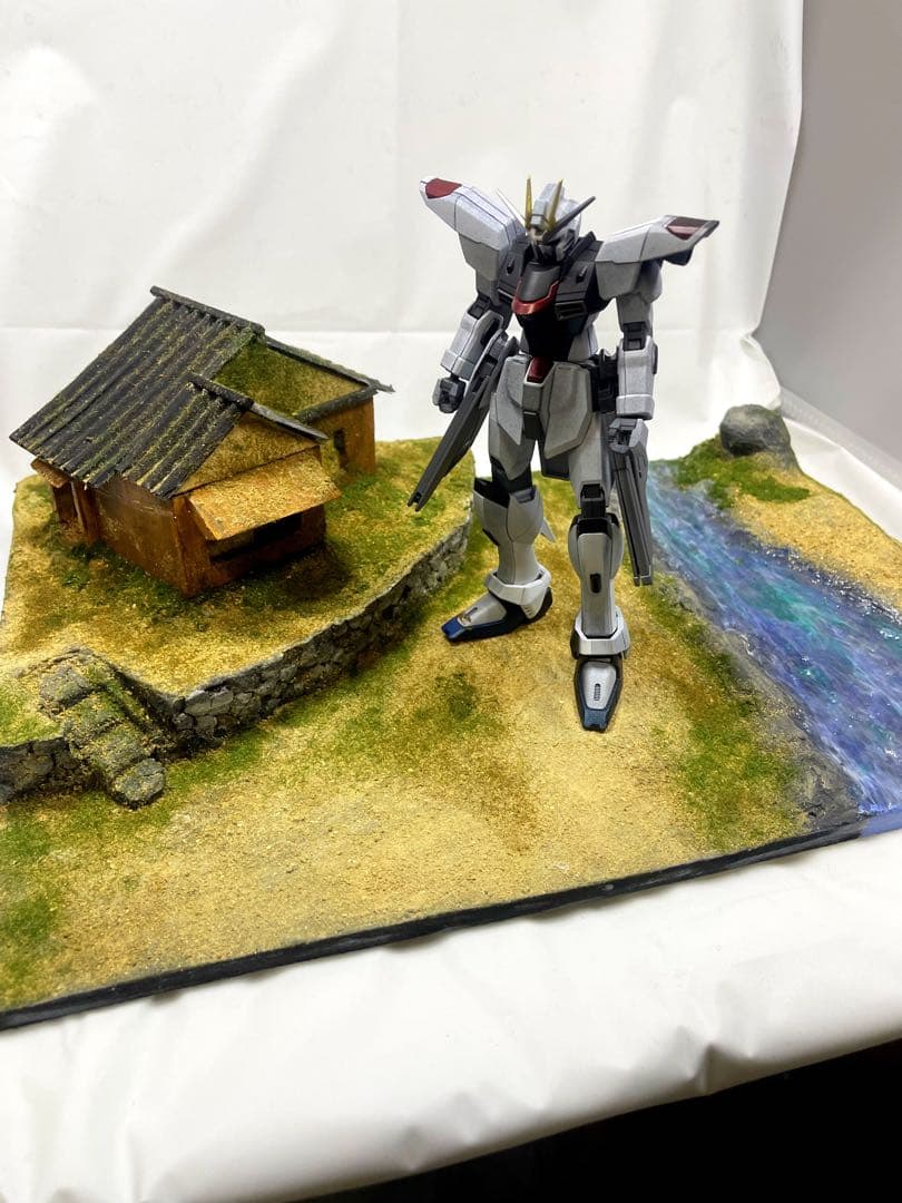 ジオラマベース　260106 のほほんとした家　ガンプラ　Diorama 台座