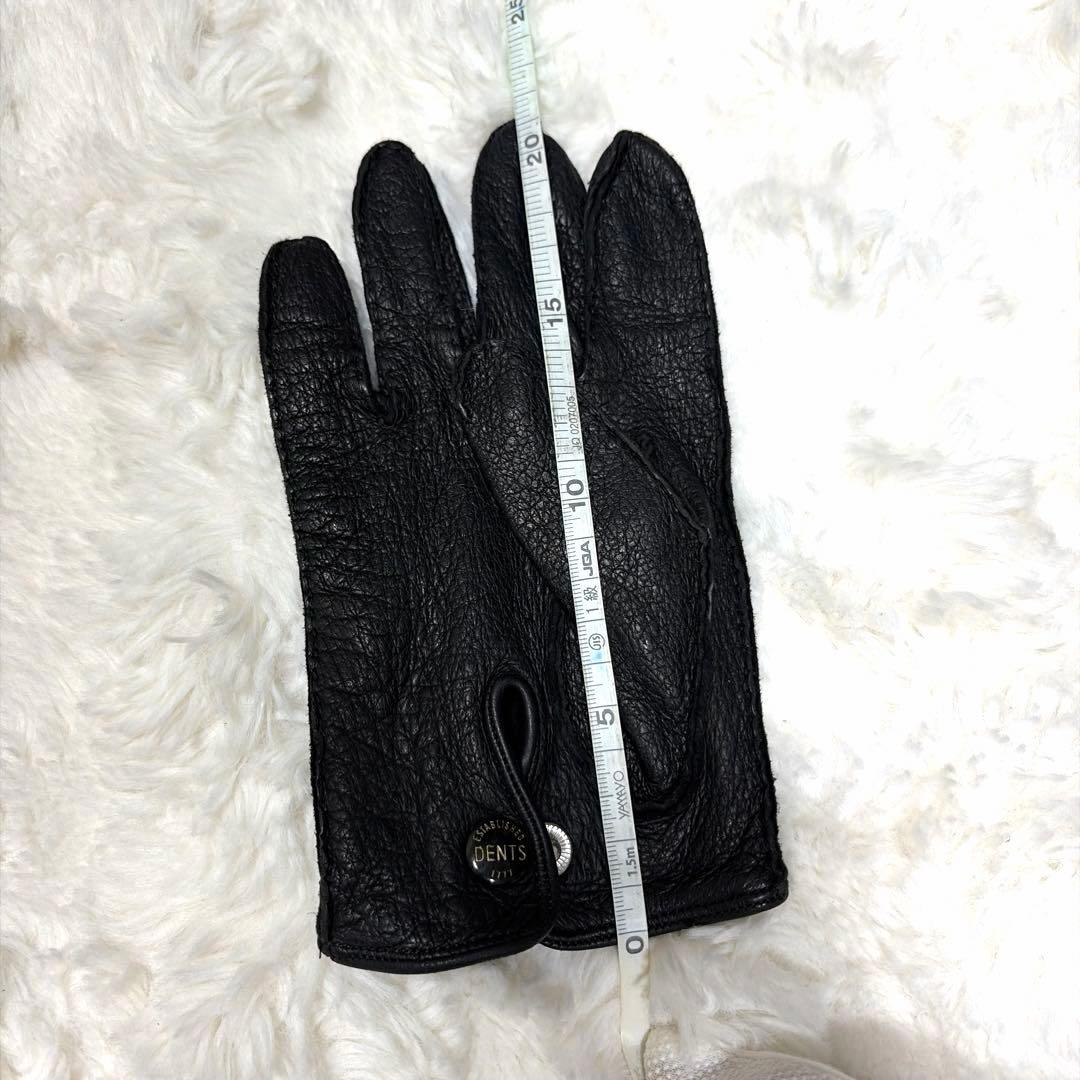 希少 レア DENTS デンツ アンライニング ペッカリー 本革 手袋