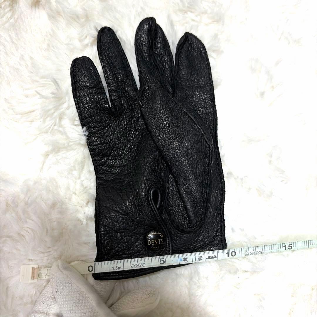 希少 レア DENTS デンツ アンライニング ペッカリー 本革 手袋