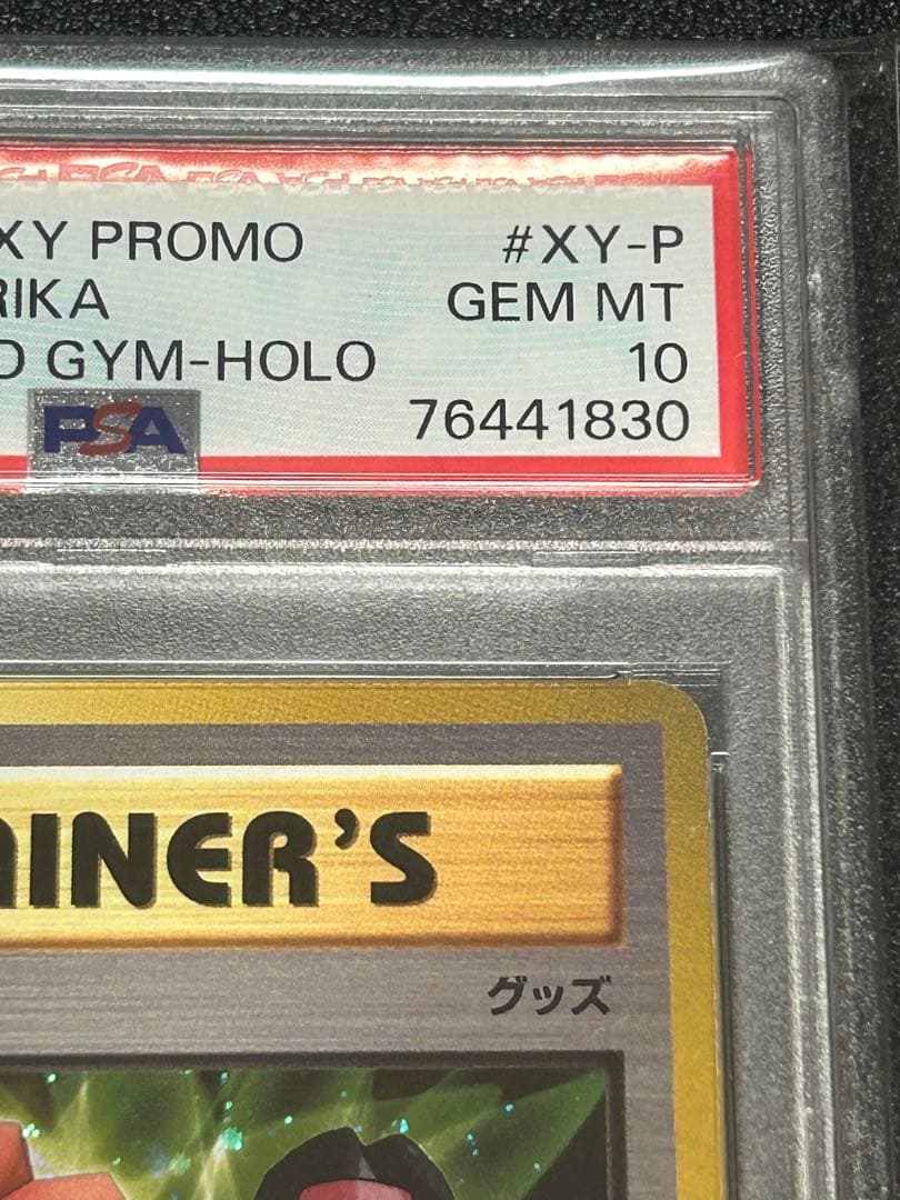 ポケモンカード　ジムバッジ(エリカ キラ仕様)【P】{XY-P} psa10