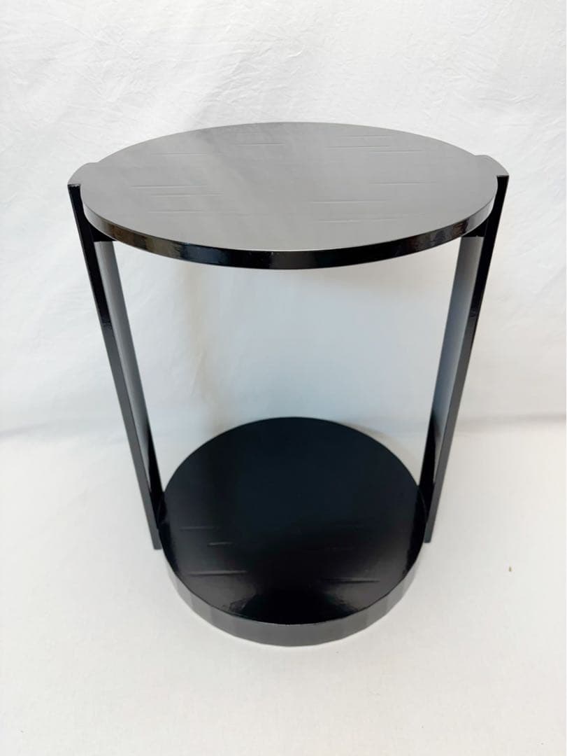 ほぼ未使用 茶道具 宗旦丸卓（宗旦好写）丸卓 煎茶棚 水指棚 紙箱