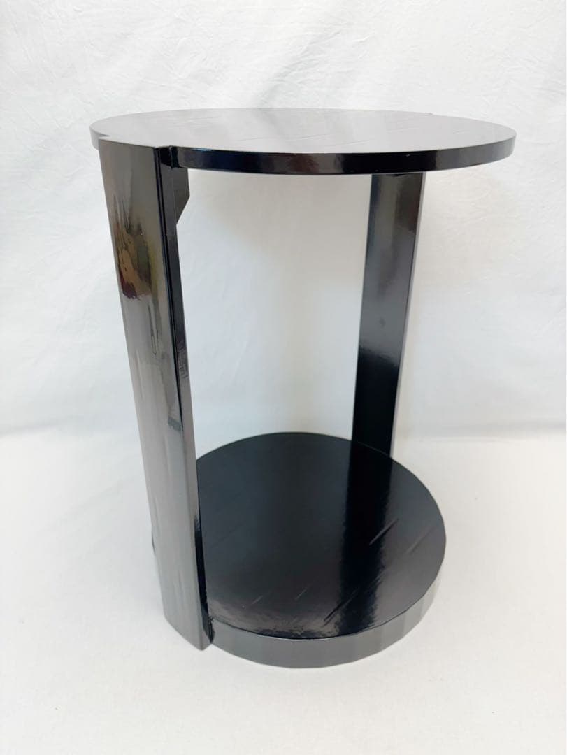 ほぼ未使用 茶道具 宗旦丸卓（宗旦好写）丸卓 煎茶棚 水指棚 紙箱