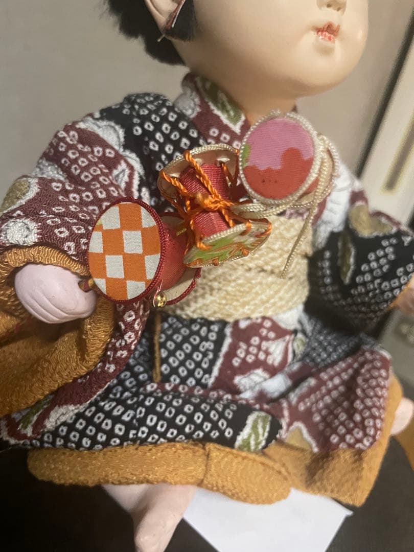 新春お値下げ 市松人形 でんでん太鼓 男の子 アンティーク 縁起物