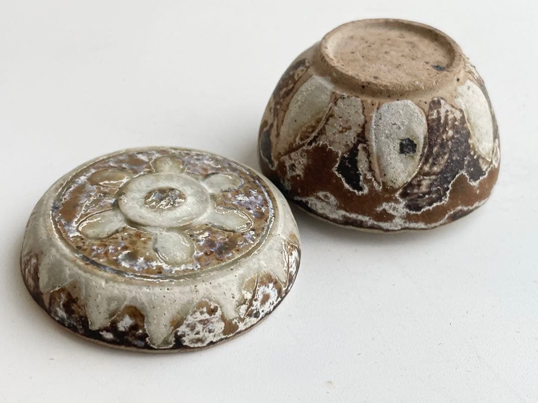 骨董　アンティーク　スンコロク　香合　宋胡録　タイ古陶　スワンカローク　茶道具