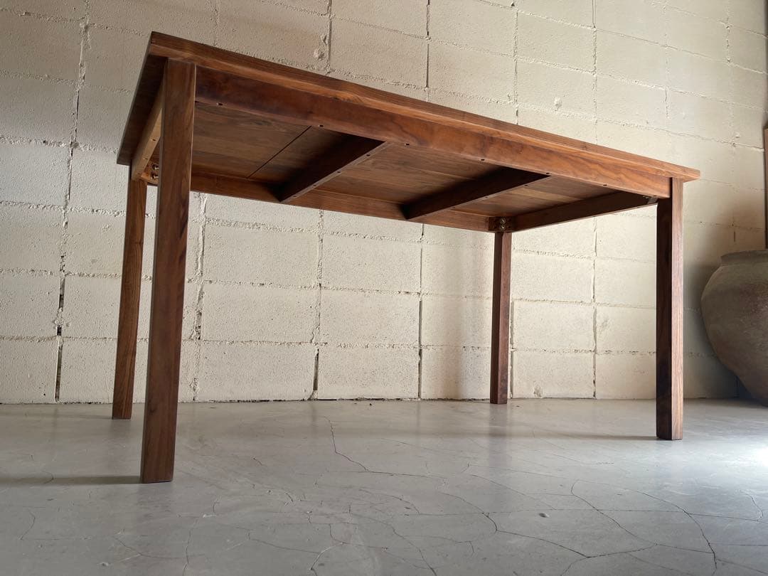 美品　MUJI 無印良品　ダイニングテーブル　ウォールナット 無垢材　木製