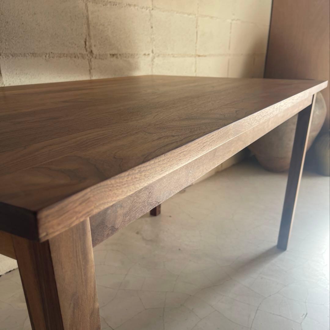 美品　MUJI 無印良品　ダイニングテーブル　ウォールナット 無垢材　木製