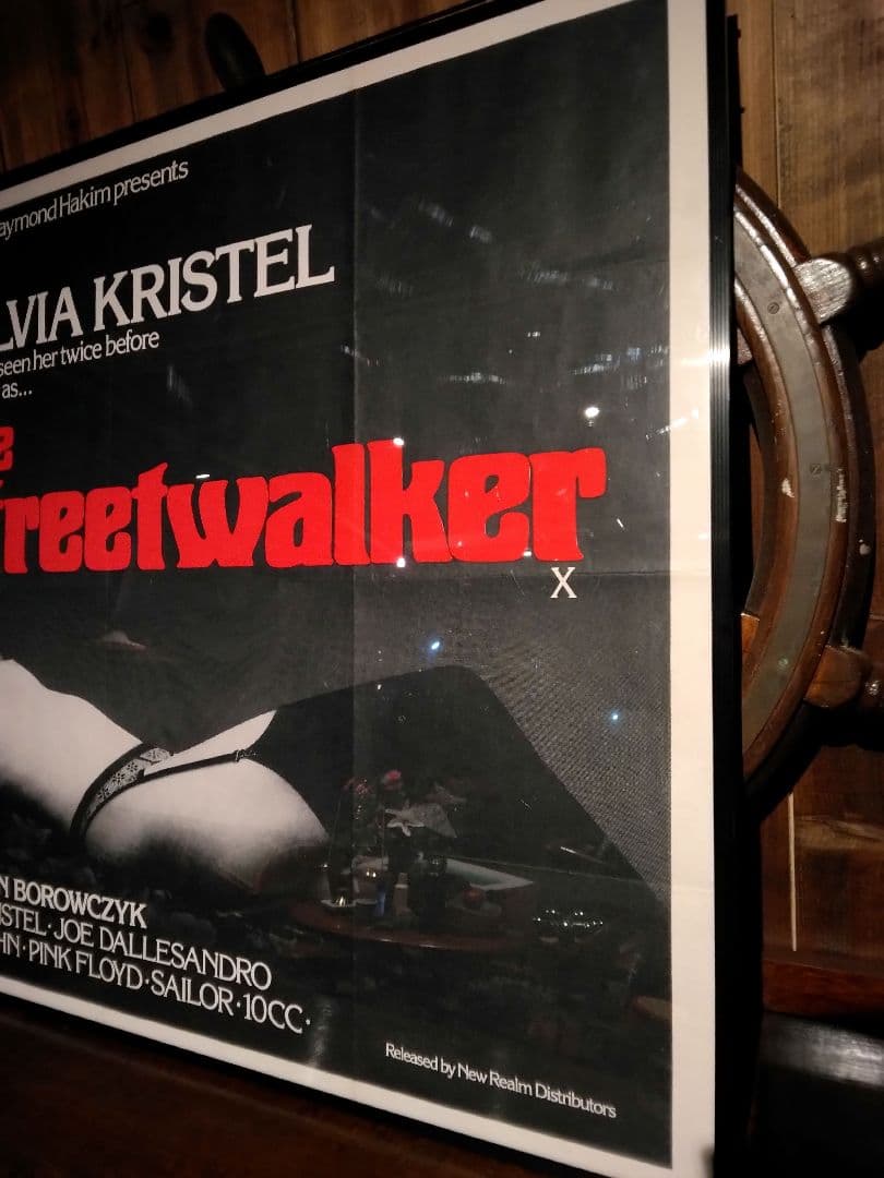 非売品　７０年代　イギリス　映画ポスター　シルヴィア・クリステル　ピンクフロイド