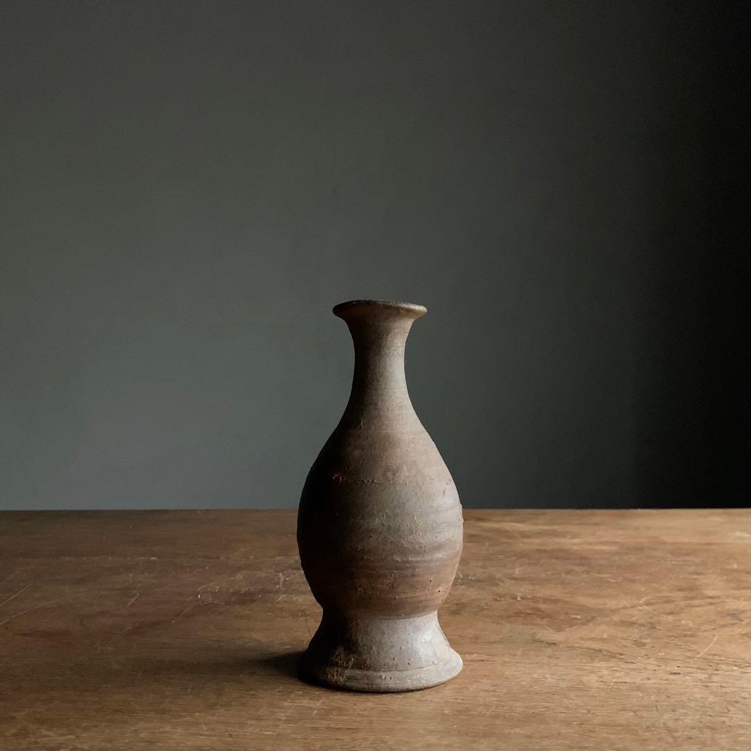 喜名・知花 焼締台付瓶 徳利 琉球美術 古美術 酒器 古道具 アンティーク