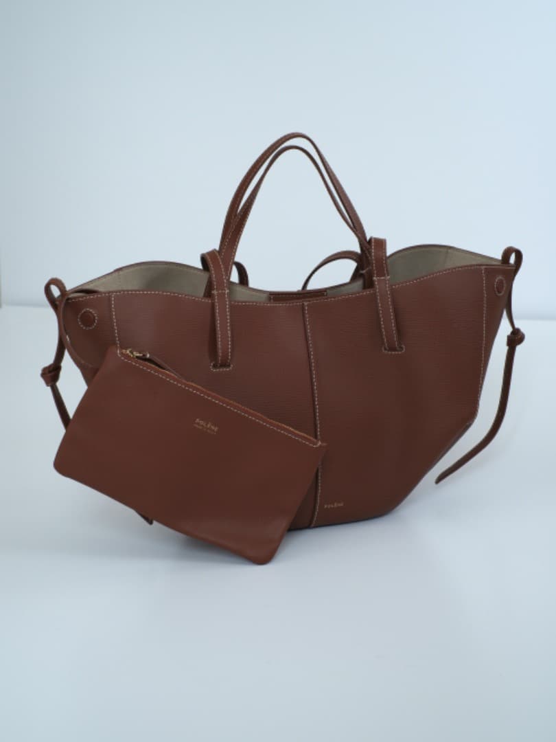 POLÈNE Cyme mini エディション コニャック ハンドバッグ