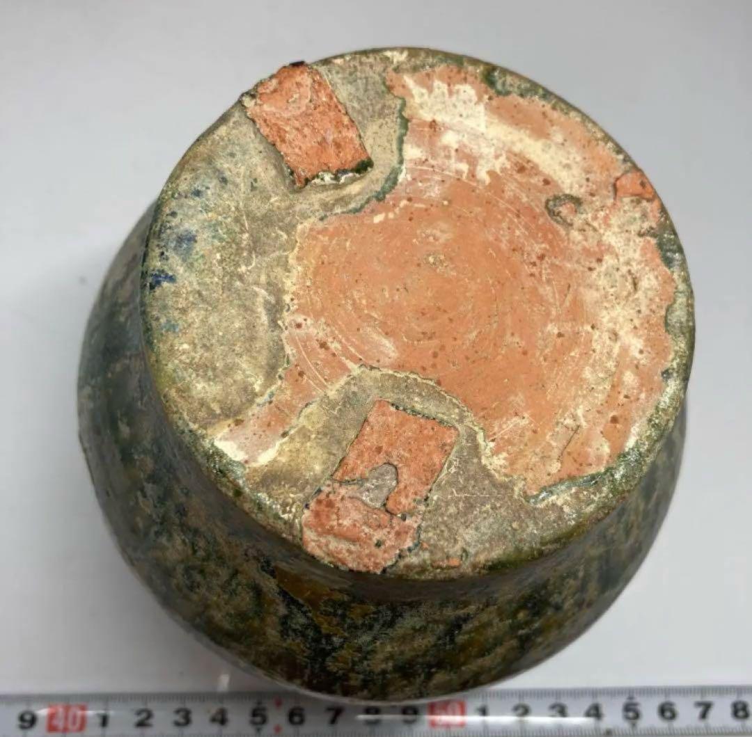 中国 漢時代　漢緑釉壺 高さ13.5cm 陶瓷Y09
