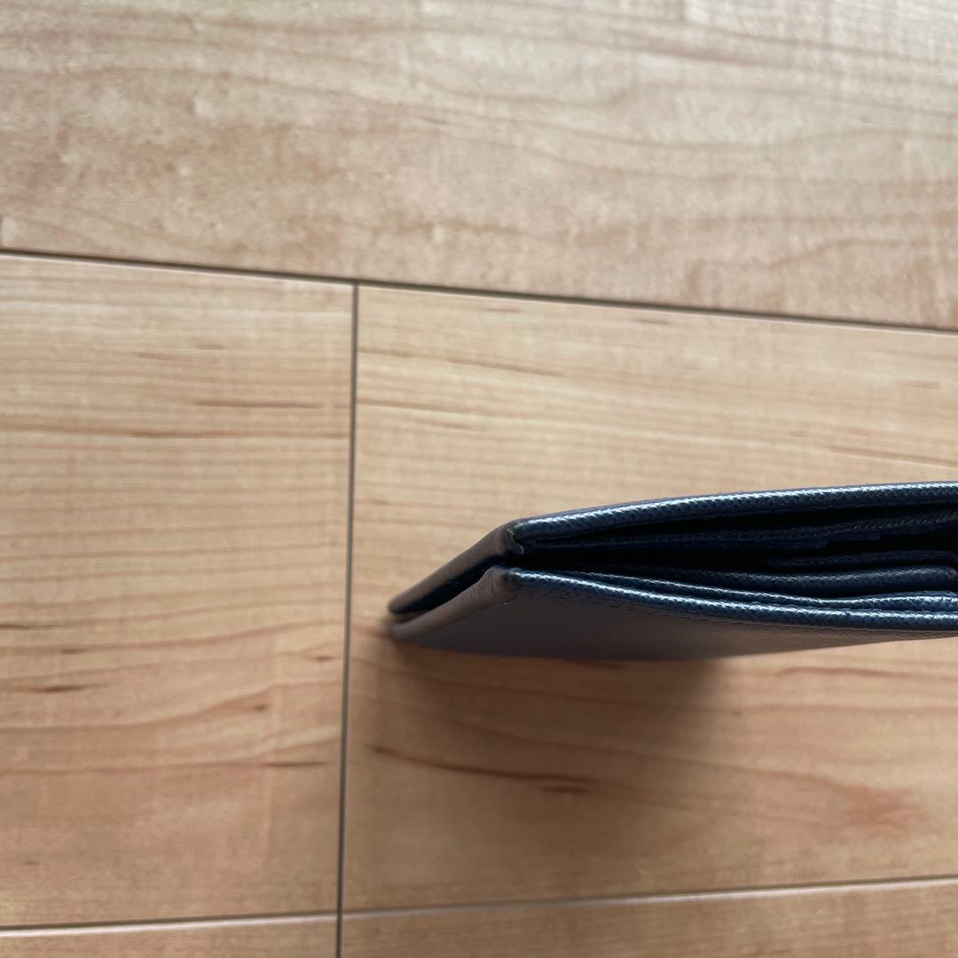 PRADA ネイビー 二つ折り財布 箱付き