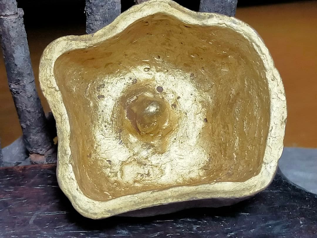 ♥荒川武夫　柘榴　香合　共箱付き　ザクロ　水月窯　荒川豊蔵　骨董　古玩