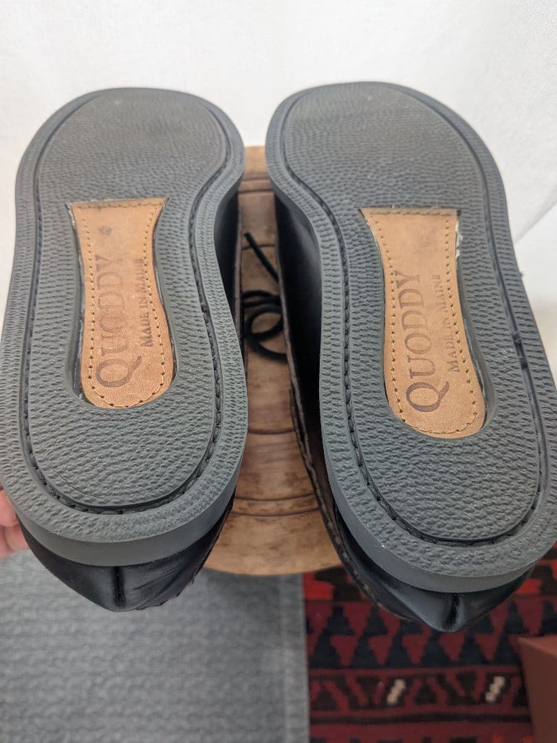 靴 QUODDY TRAIL MOCCCASIN BLACK US9