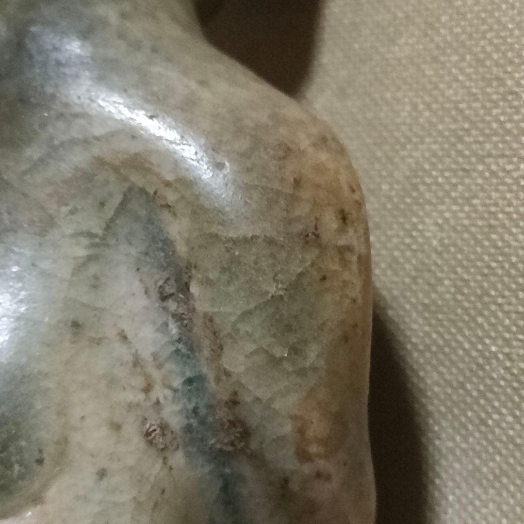 スンコロク　宋胡録人形　タイ国　骨董アンティーク　母子像　時代物