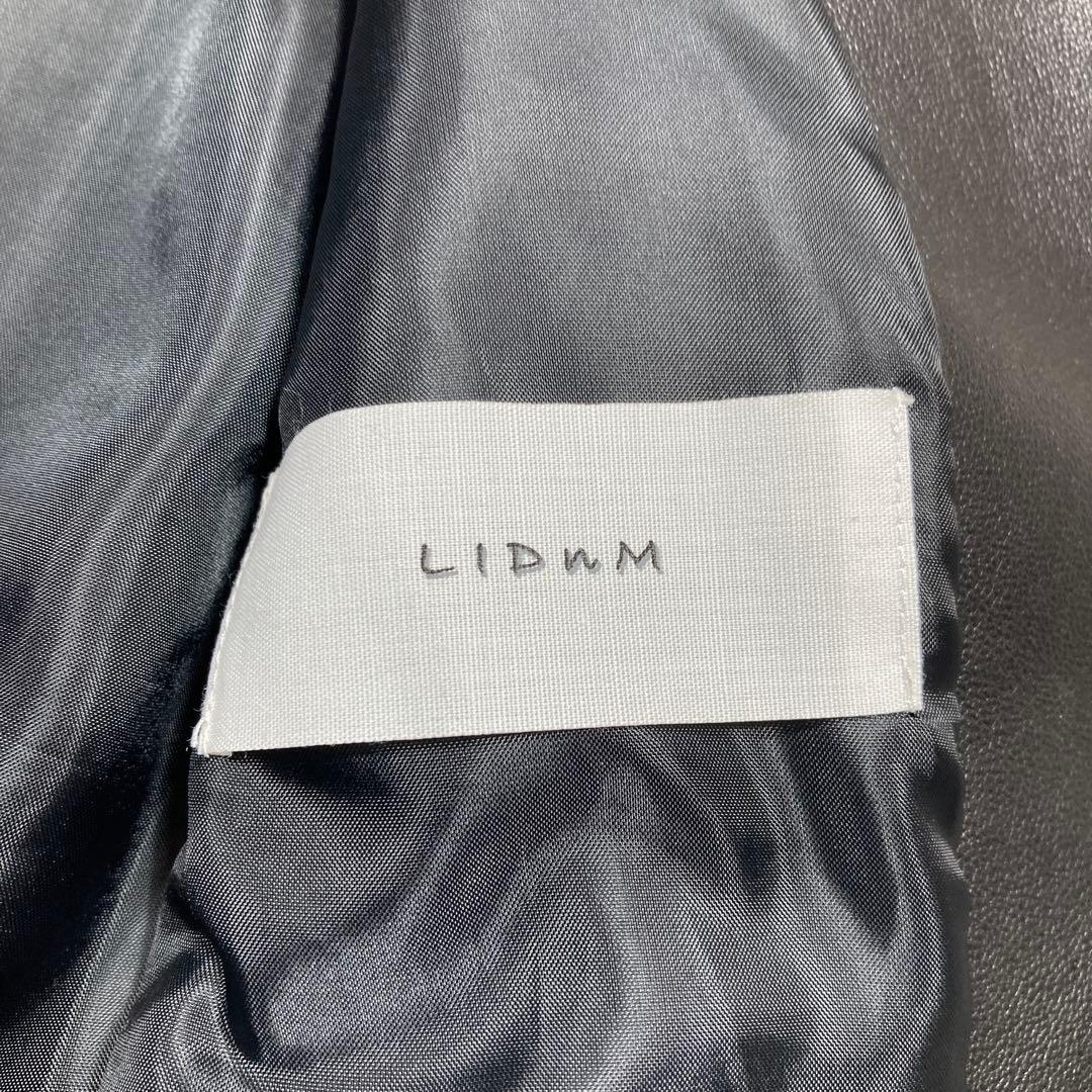 極美品 リドム ライダースジャケット シングル シープスキン 希少Lサイズ 黒